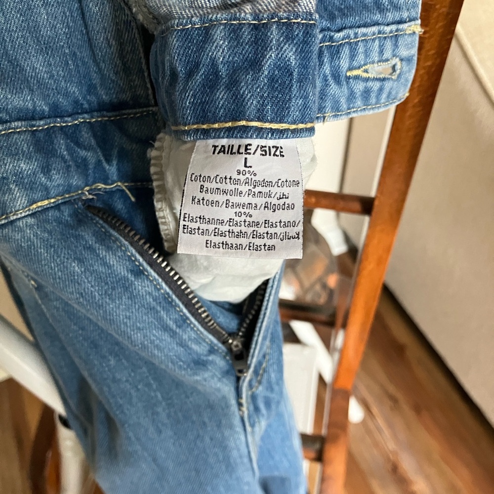 Blue Denim Jumpsuit - Picture 3 of 7